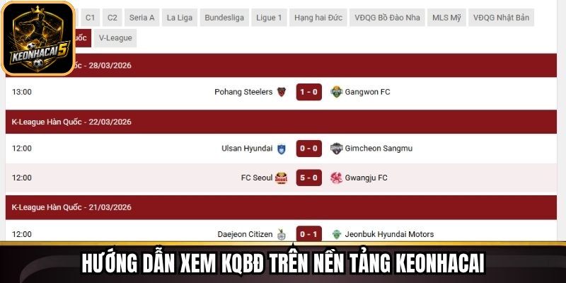 Hướng dẫn xem KQBĐ trên nền tảng Keonhacai